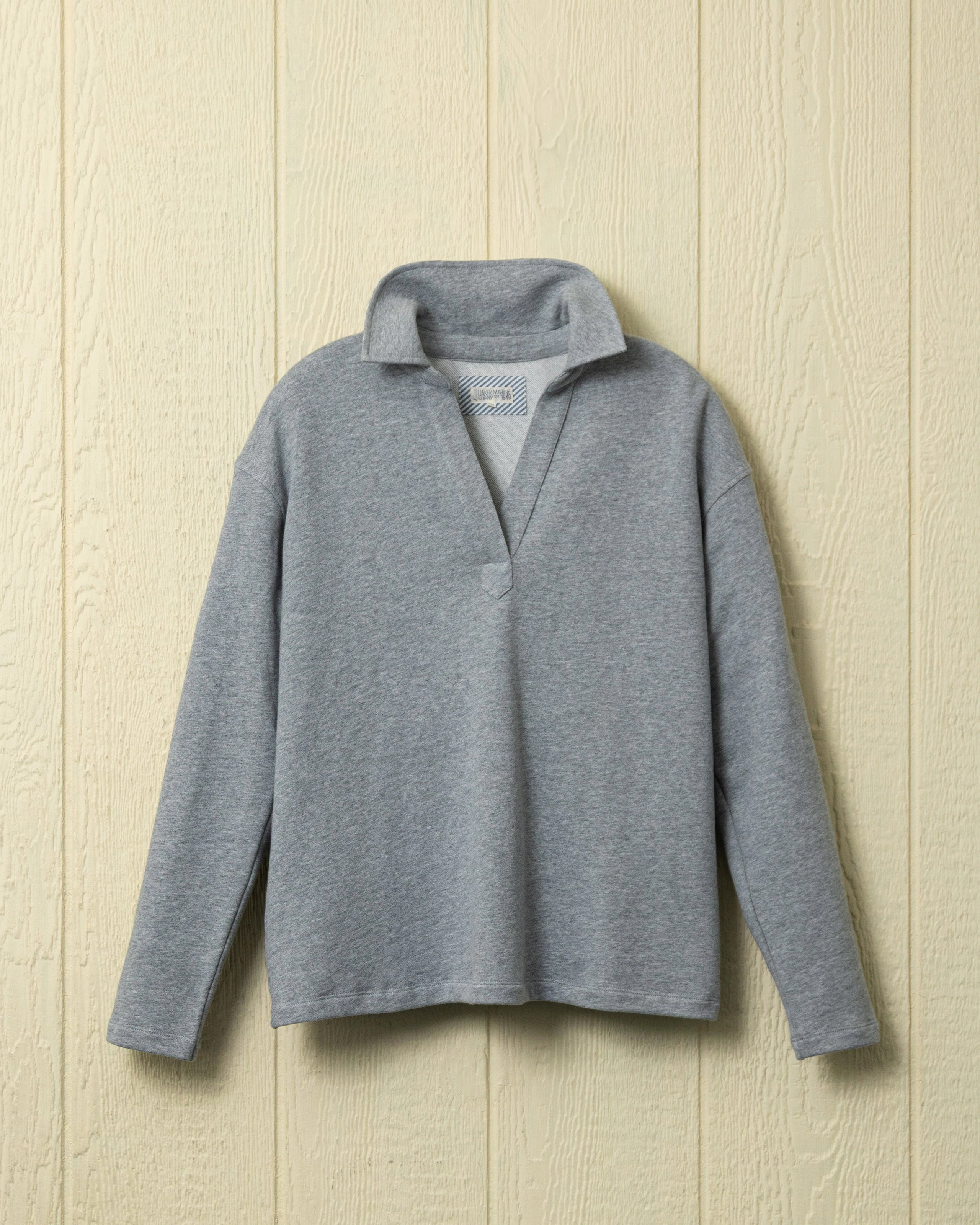 Inlet Pullover in Athletic Heather Loopback Terry HypoallergenicConstruction