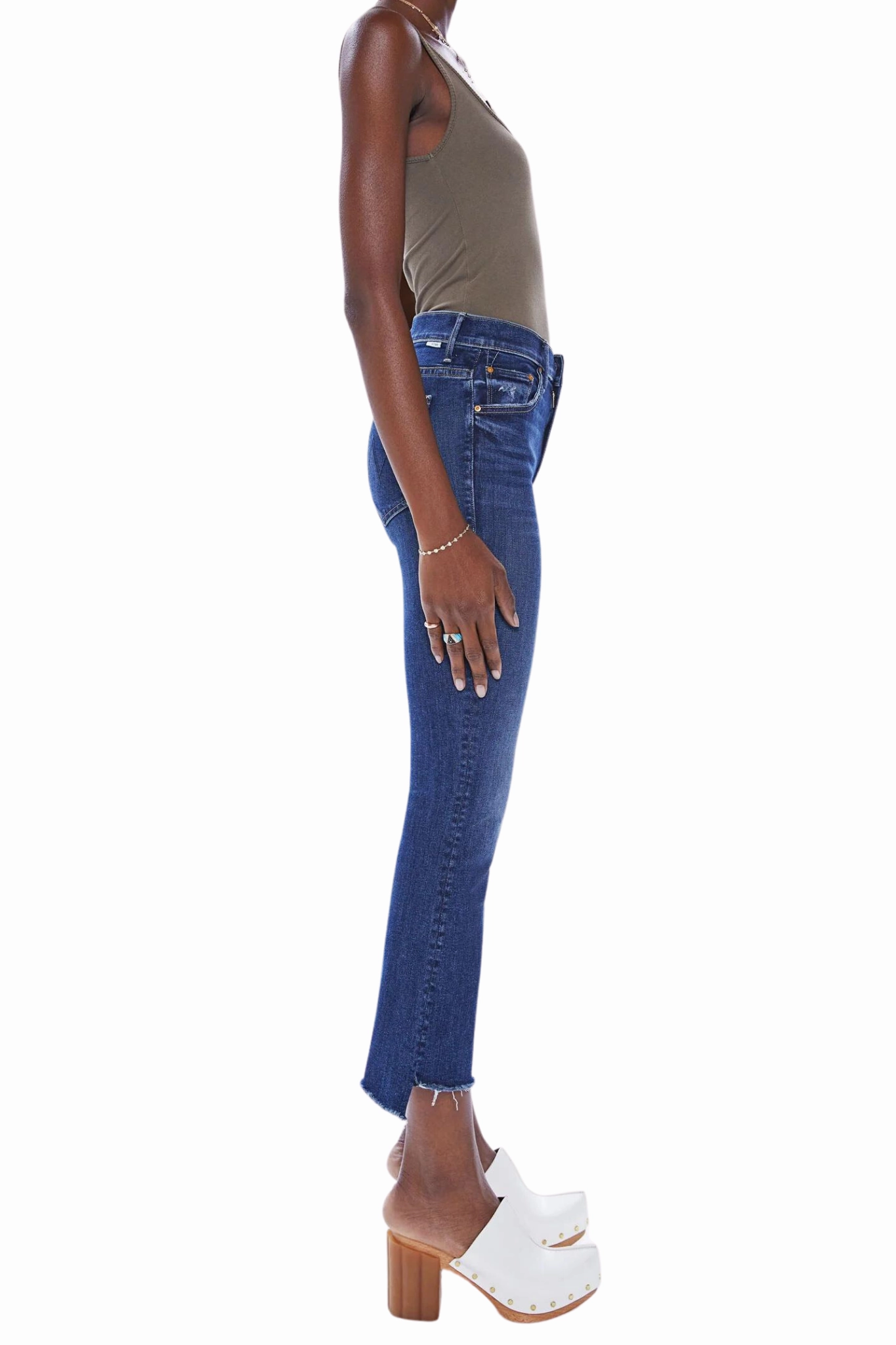 Insider Crop Step Fray in Teaming Up Office Wear Modern