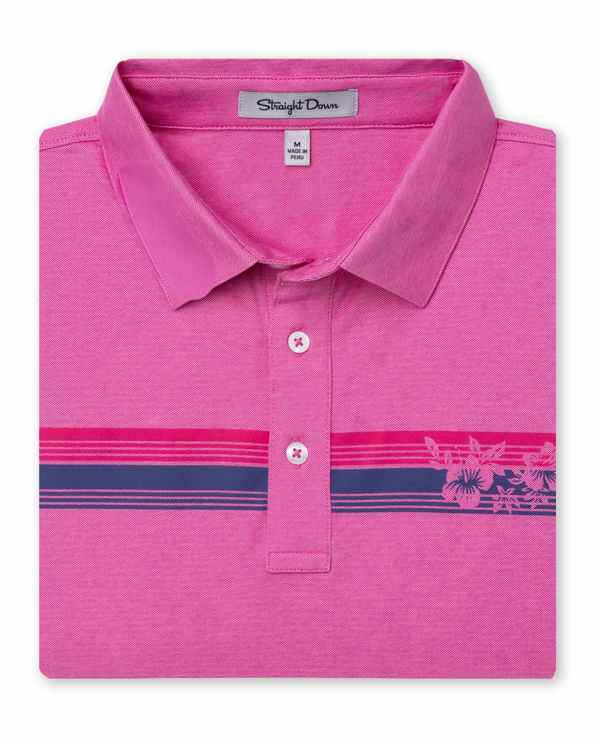 Island Stripe Polo - Berry All-Purpose Wear Smart Look