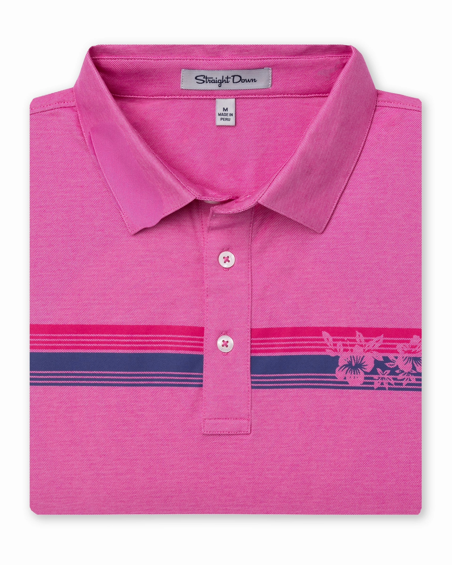 Island Stripe Polo - Berry Vibrant Style Trendy Outfit