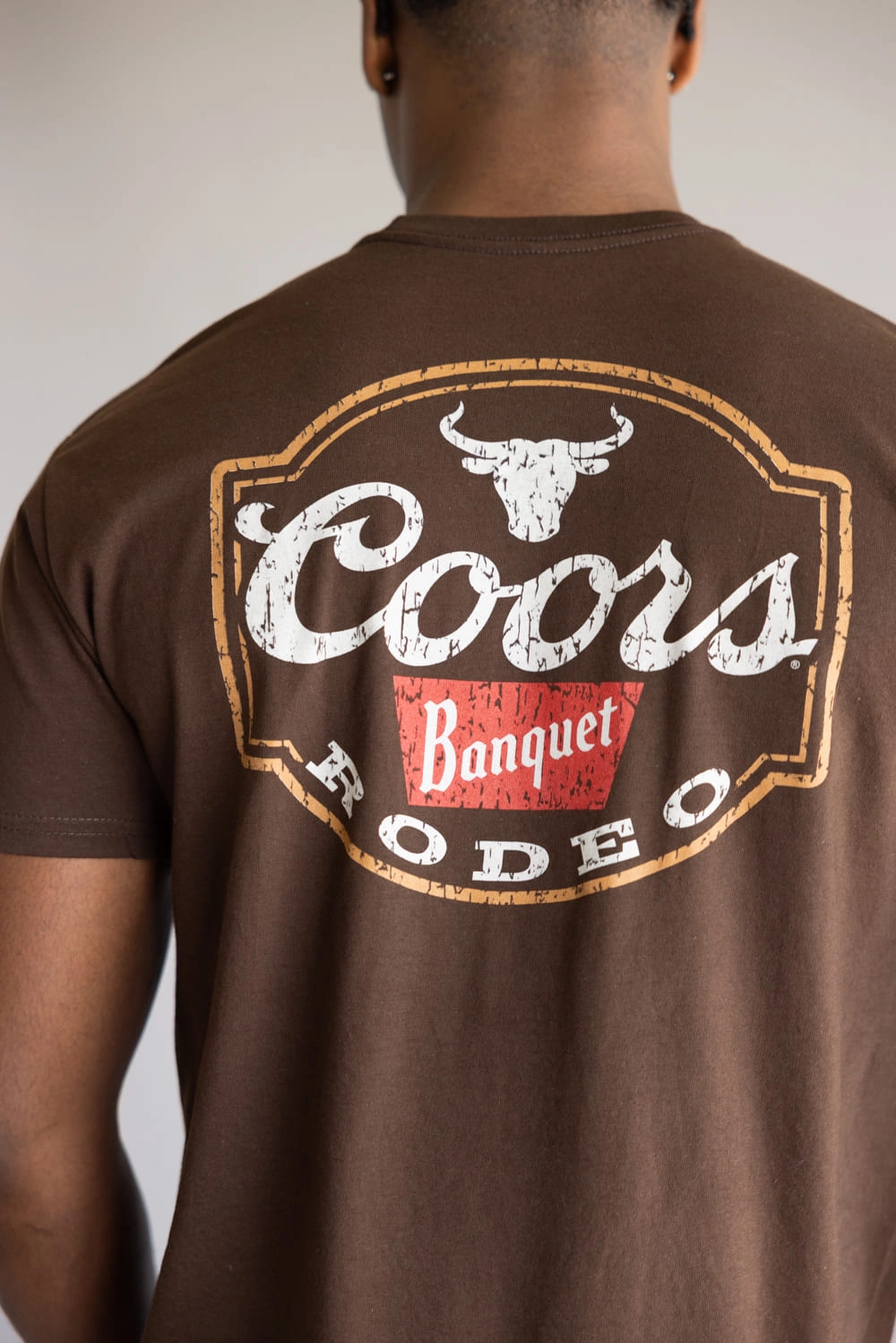 Coors Rodeo Steer Head T-Shirt for Men in Brown | 47-331-123-BROWN AdvancedMoistureManagement Low carbon footprint