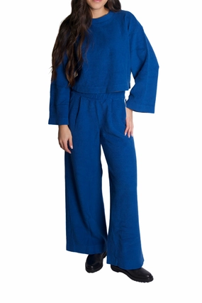 Stretch Material Non Clip Jasper Knit Cord Pants