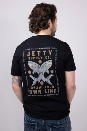 Feminine Fit Jetty Thrash T-Shirt for Men in Black | S25THRA-M10001BLK