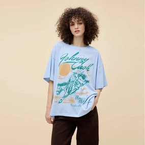 LayeredCuff Johnny Cash American Rebel Tee (Airey Blue)