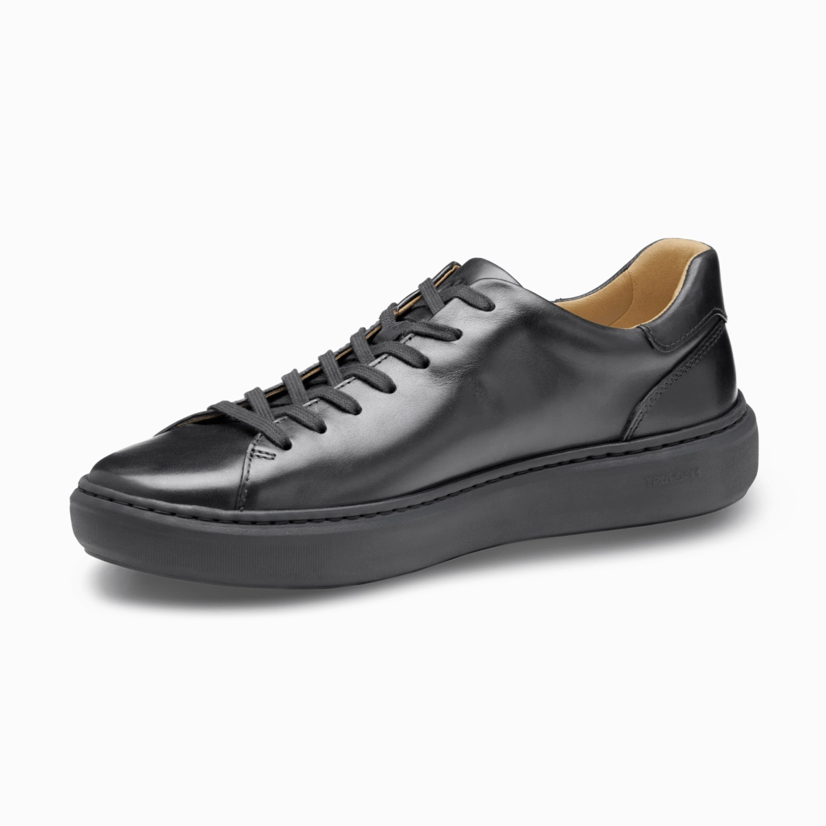 Casual Favorite Johnston & Murphy Men's Anders Lace-To-Toe All Black Full Grain Leather