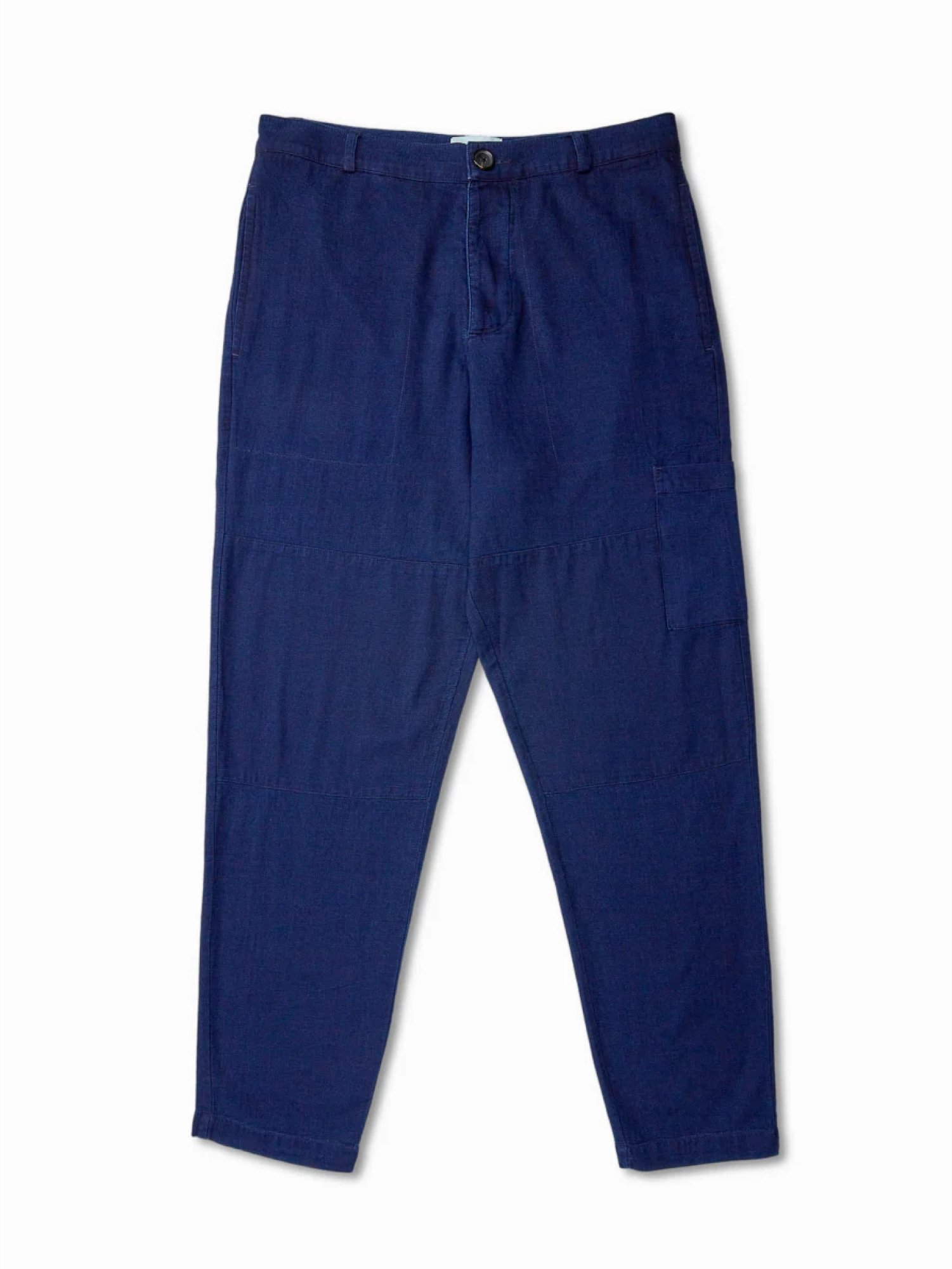 Judo Trousers Kildale Indigo Rinse Plaid detail