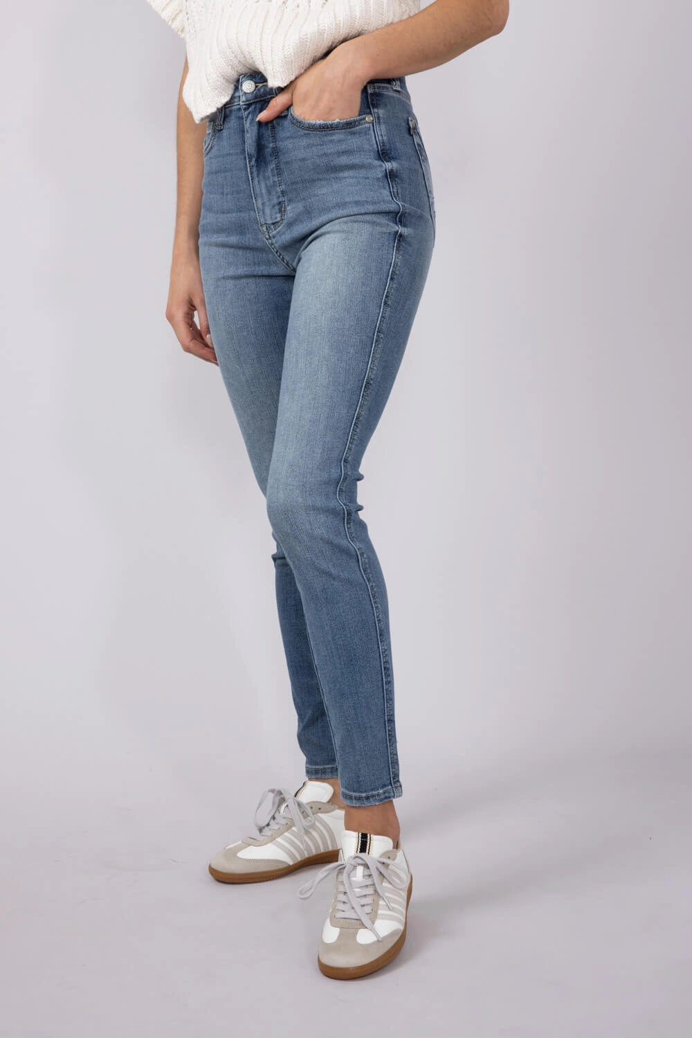 Adaptive Look Lightwear Option Judy Blue High-Rise Clean Skinny Jeans for Women | 88767REG