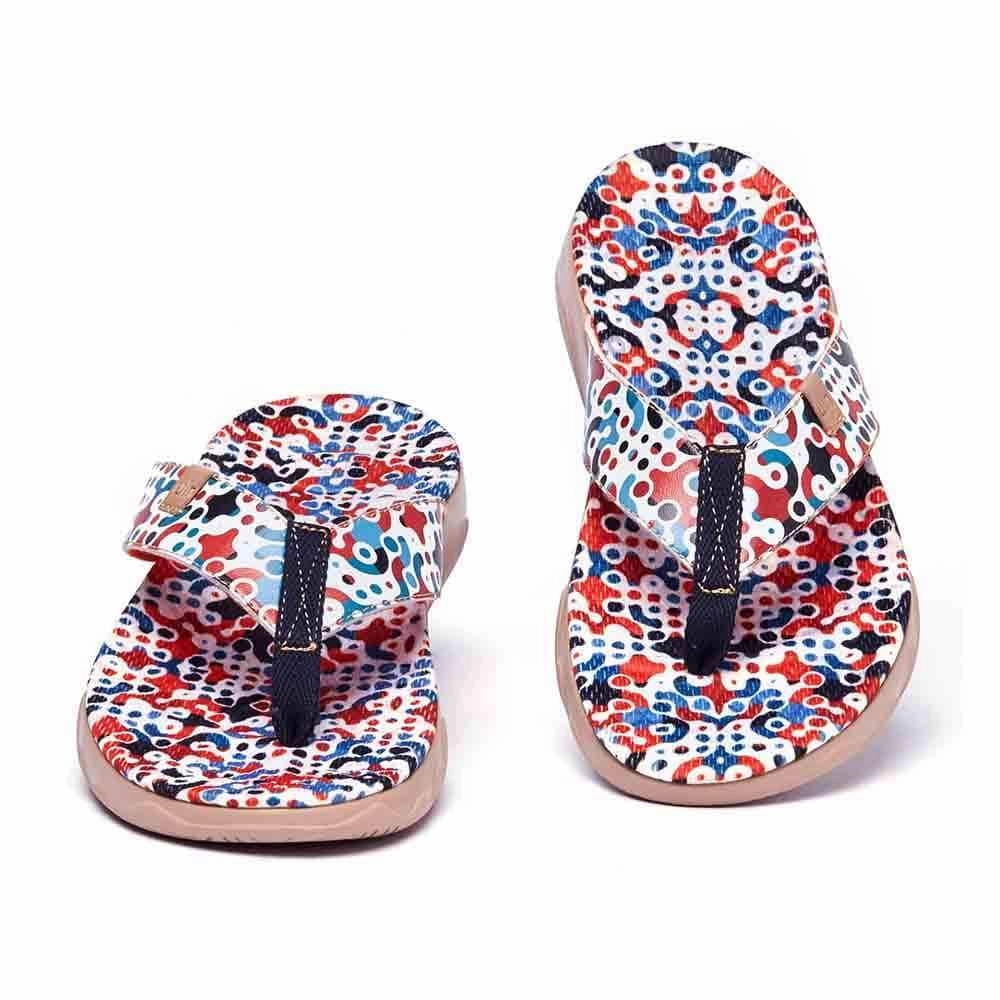 Anti Slip Pattern Jumble Women Majorca Flip Flops