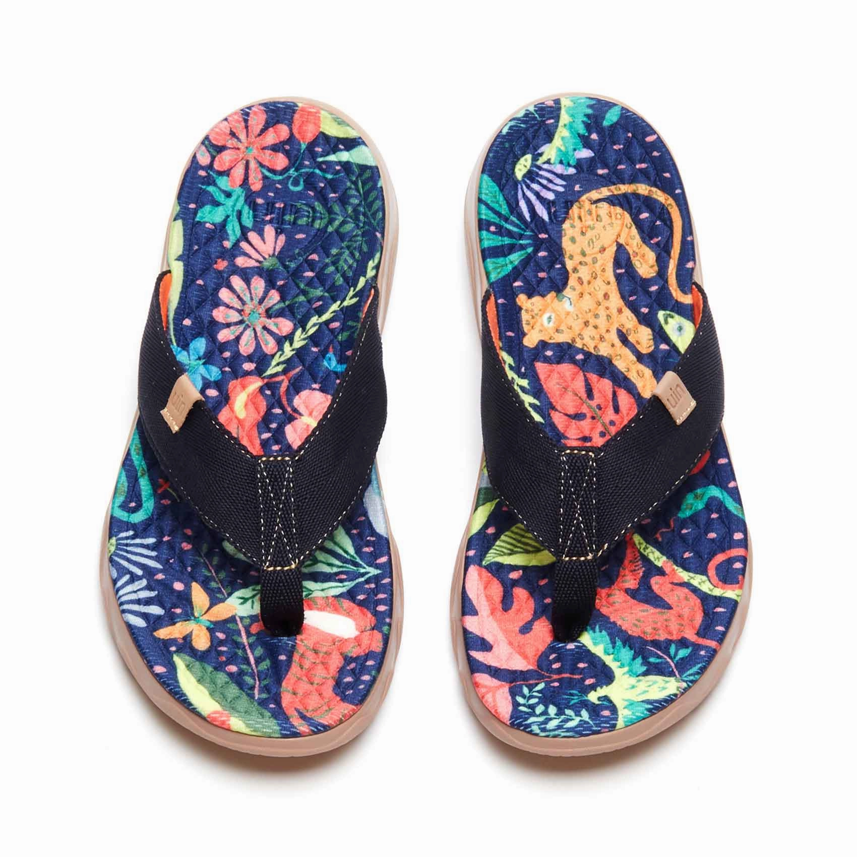 Light Tread Easy Wear Jungle Party Women Majorca Flip Flops