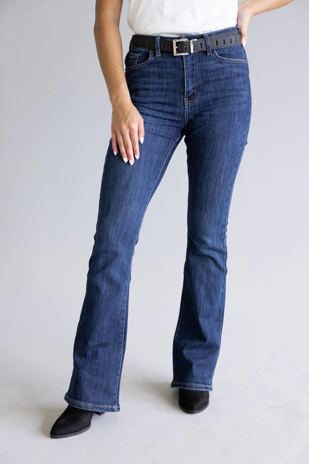KanCan Ami High Rise Slim Bootcut Jeans for Women | KC70005D Essential Wardrobe