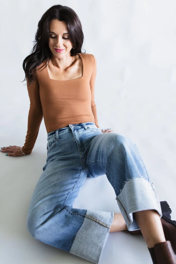 KanCan High Rise Crop Wide Leg Jeans for Women | KC20082M Modern Minimalist Creative Look