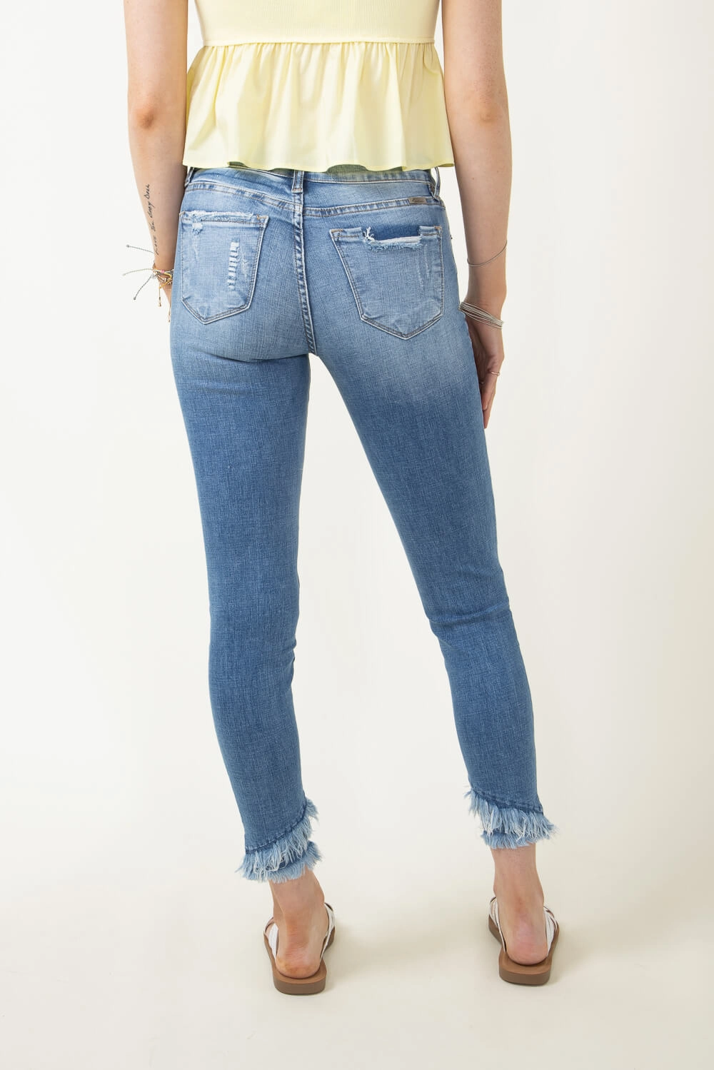 Casual Dressing KanCan Nala Distressed Ankle Skinny Jeans for Women | KC6204M