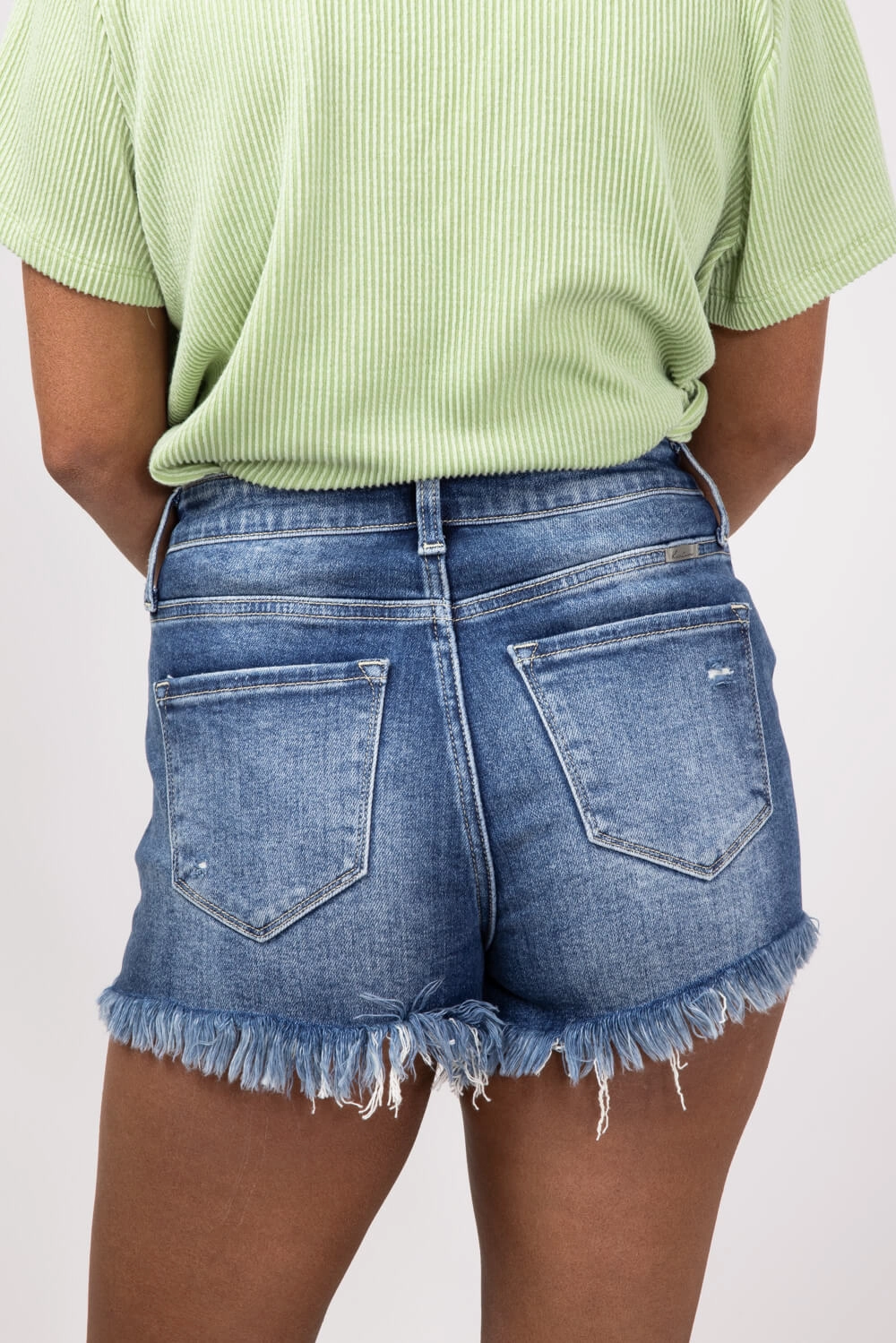 KanCan x Glik??s Best Friend Dark Wash Denim Shorts for Women | AB1022D-GL Casual Ease