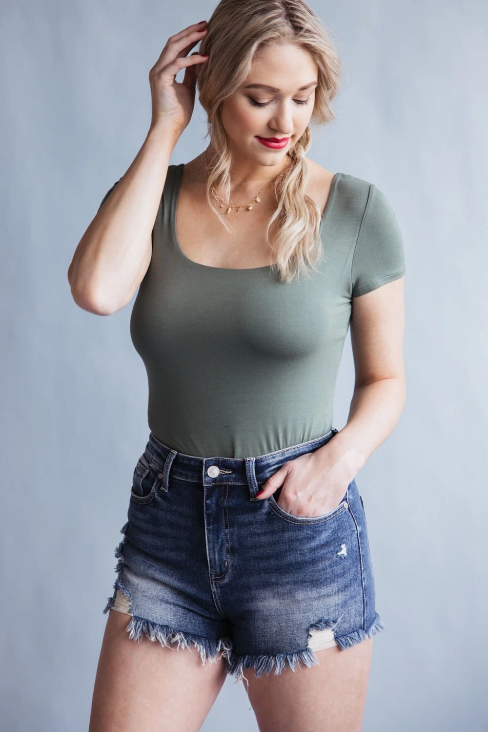 KanCan x Glik??s Best Friend Dark Wash Denim Shorts for Women | AB1022D-GL Lightweight Design present for him