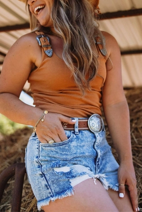 lounging clothes Running Shorts KanCan x Glik's Best Friend Light Acid Wash Denim Shorts for Women | KC6321L-N