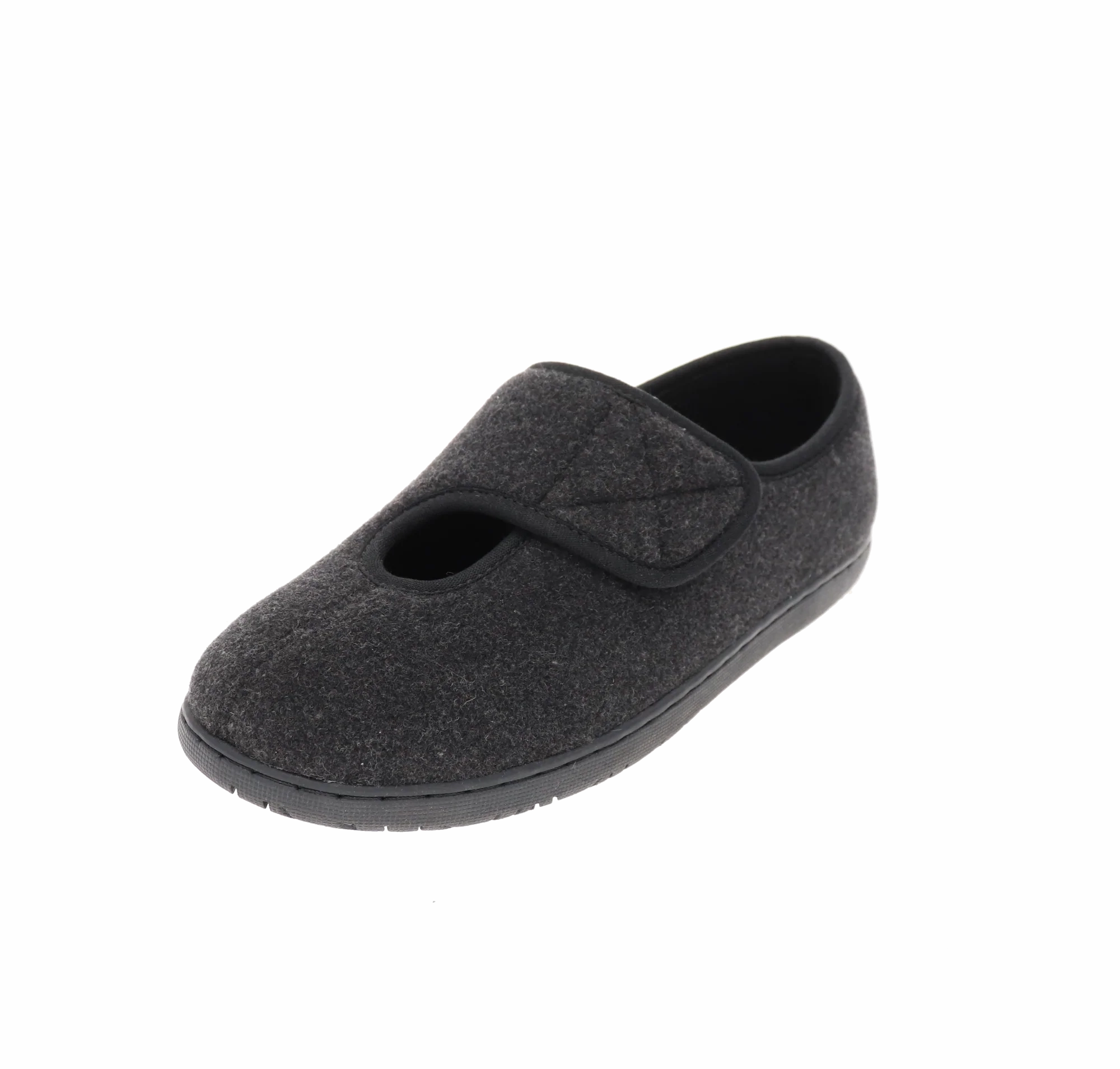 Open Toe Sock Friendly Kendale M2 Black Slipper