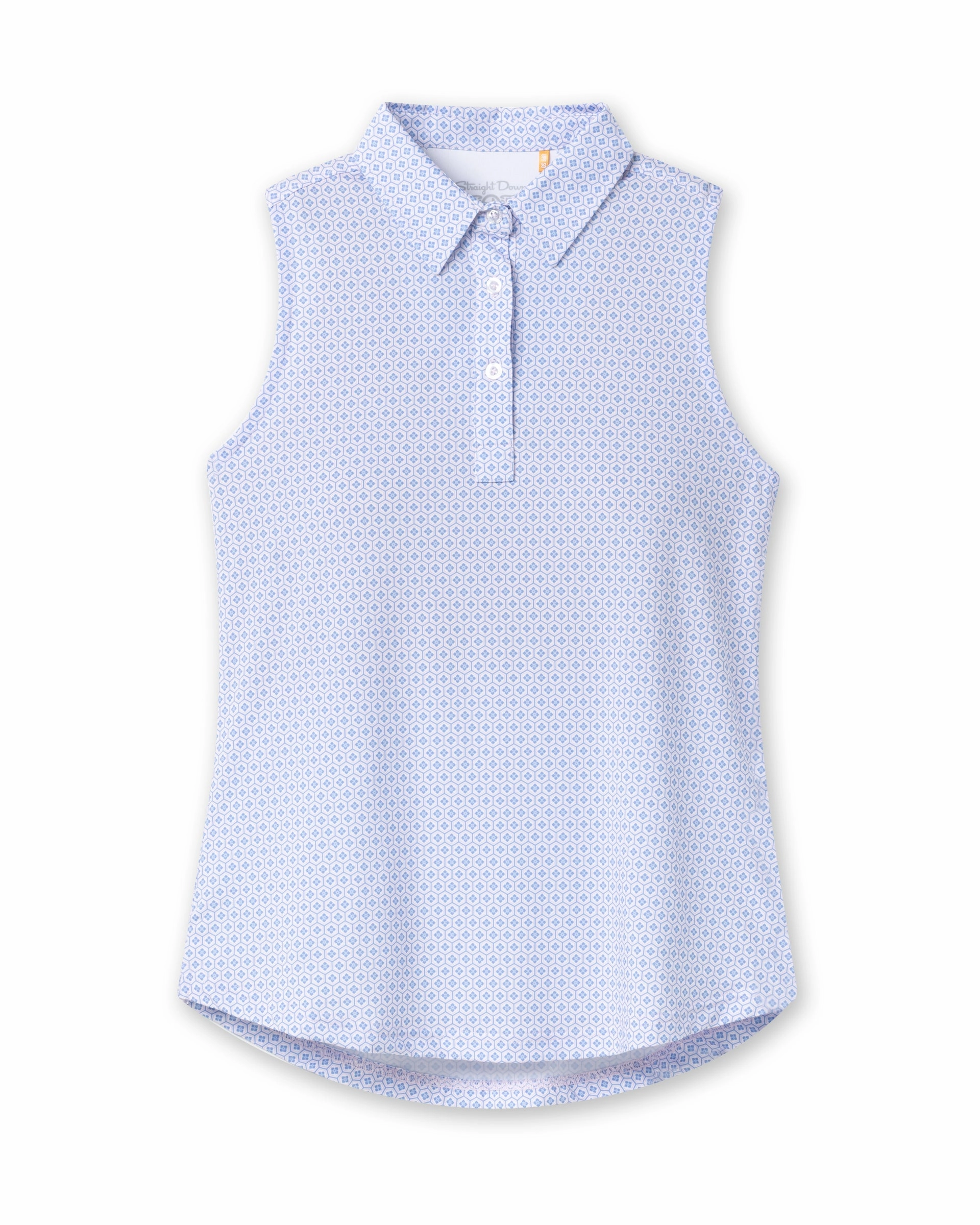 Kyoto Sleeveless Polo - Hydrangea Chill Layers