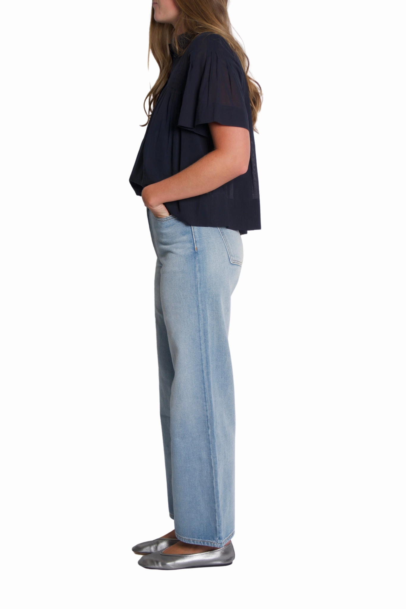 Elissa High Wide in Dale Wash Travel Ready Daily Clothing