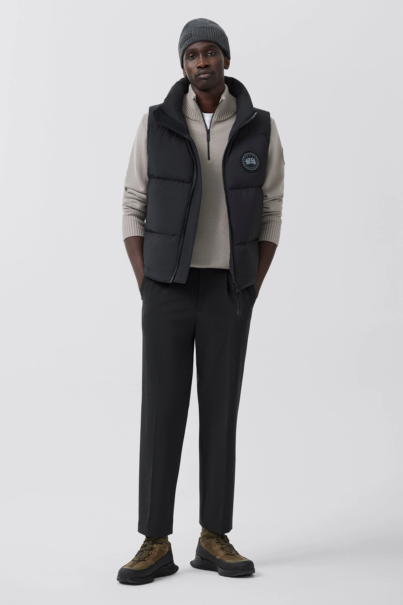 Lawrence Puffer Vest Black Label Soft touch finish