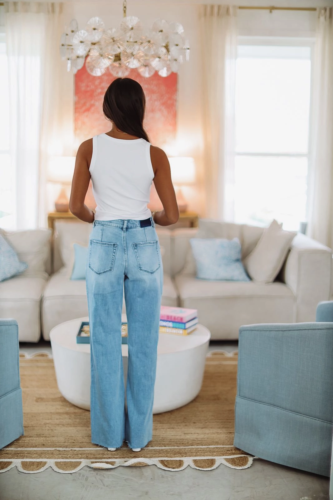 Stretch Comfort Just My Luck Top - White