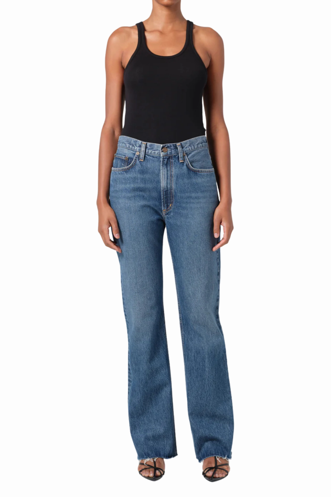 Slim Silhouette Abrasion Resistant Fabric Leena Baby Flare in Placebo