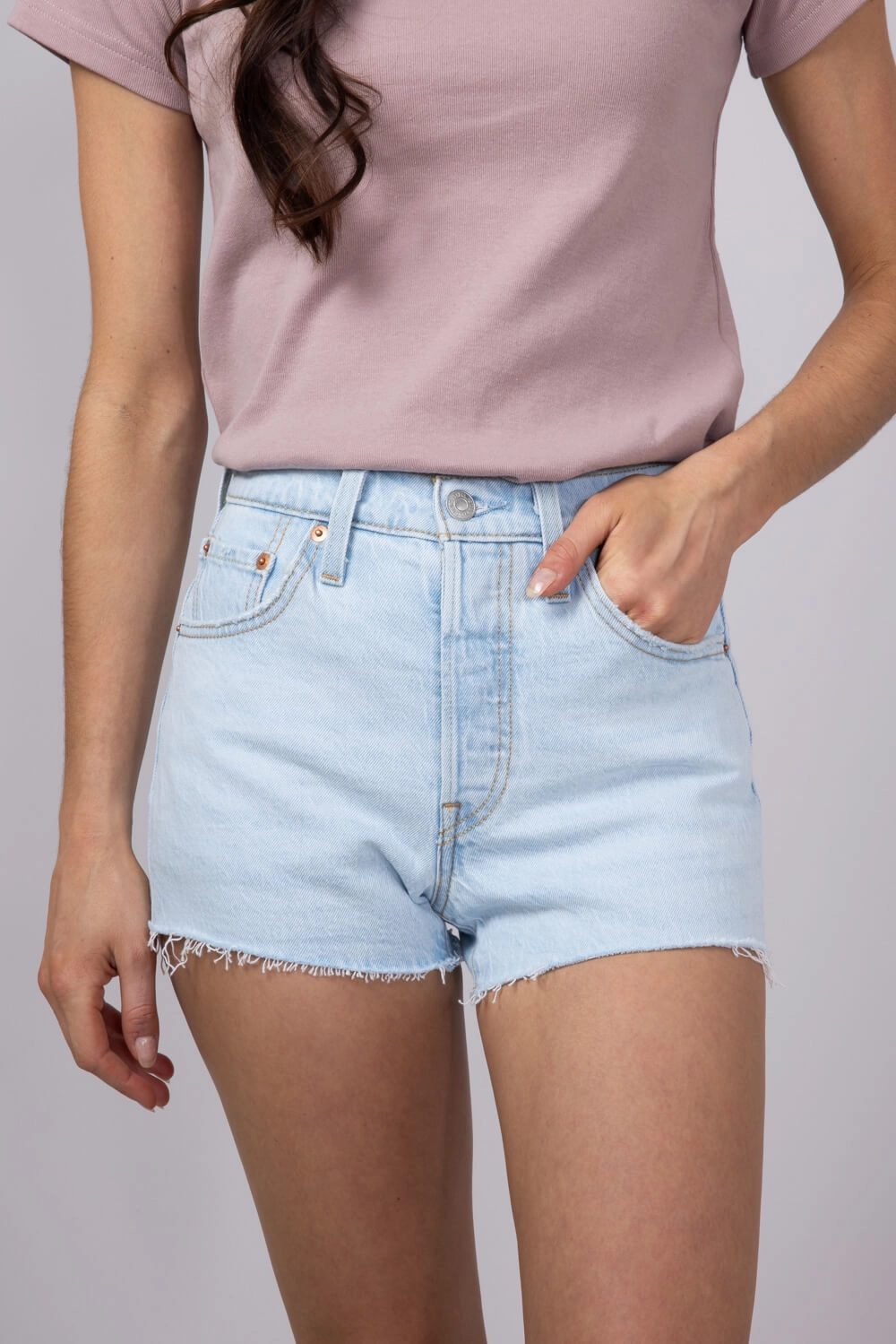 men's option Stretchable Material Levi??s 501 Original Disco Nights Denim Shorts for Women | 56327-0476