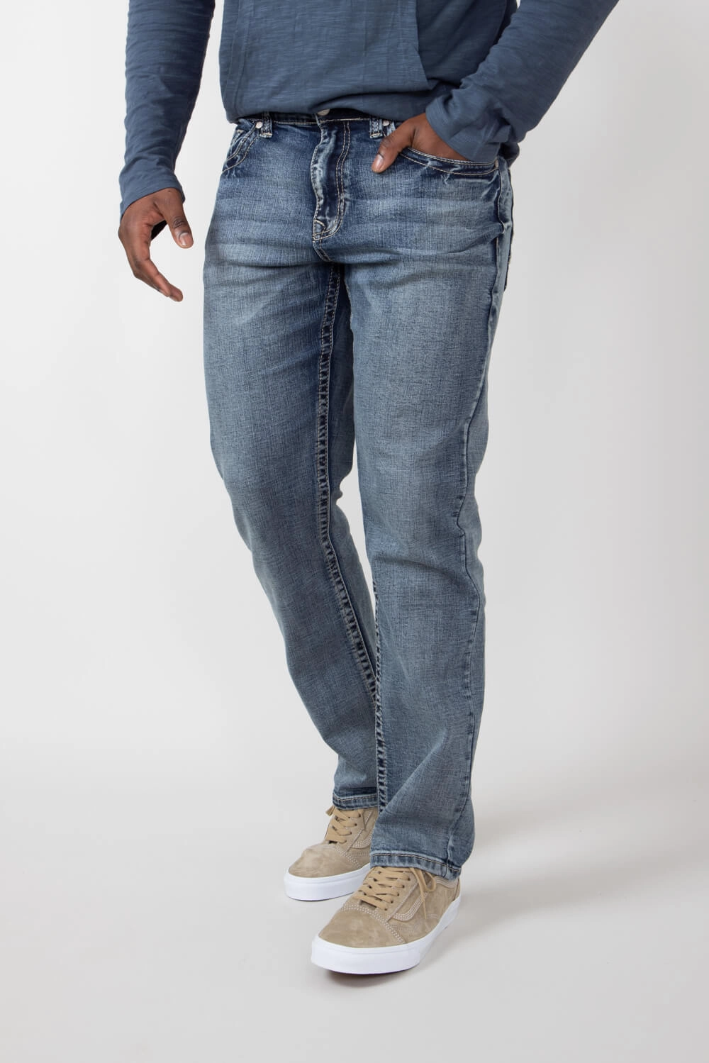 Music Event Smooth Casual Matching Basic 1897 Original Gabe Bootcut Jeans for Men | 2401-GABE