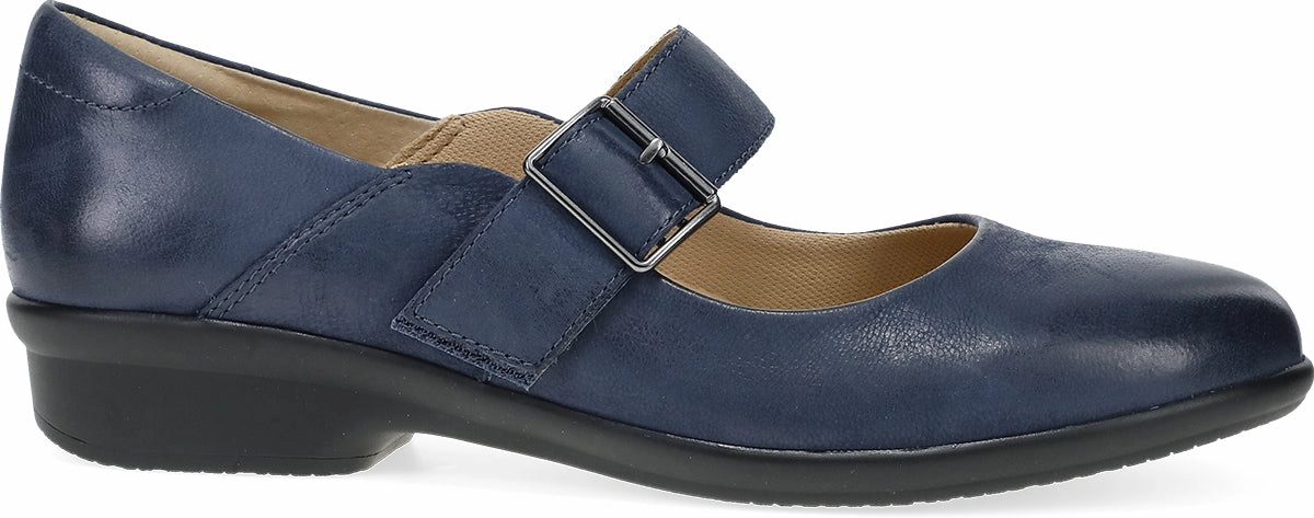 Collette Navy Burnished Nubuck Chic Basics