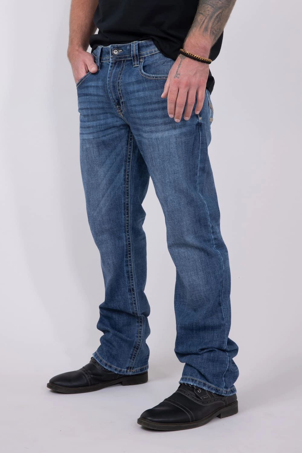 All Round Fit Casual Street Axel Jeans James Classic Straight Jeans for Men | AXMB0044-STRAIGHT