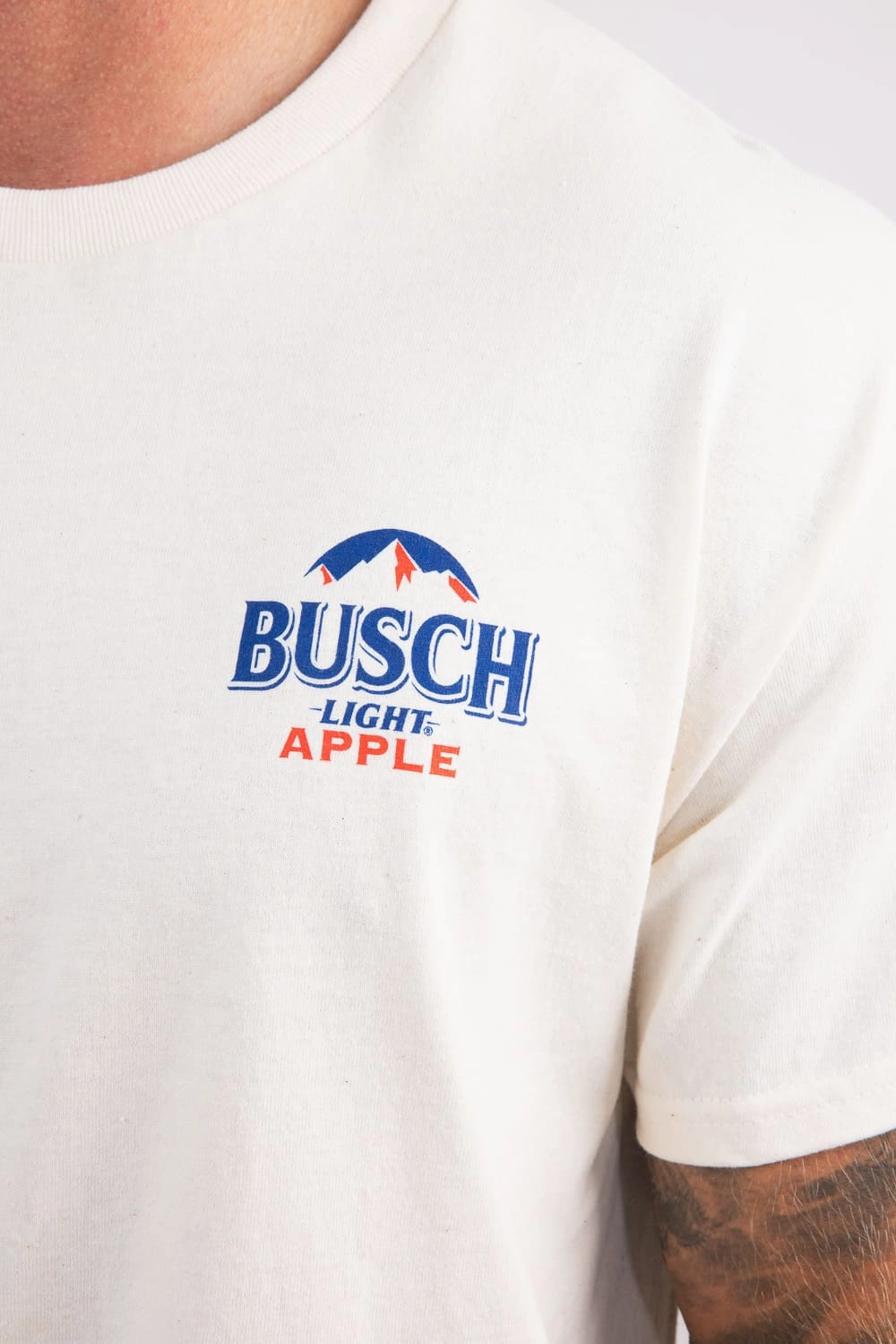 Busch Light Bad Apple T-Shirt for Men in Cream | 15646-811 Breathable Material