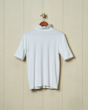 Chelsea Ribbed Knit Top in White Snag Free Fabric