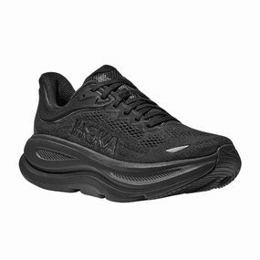Hoka Women's Bondi 9 Wide Black moisture - wicking fabric