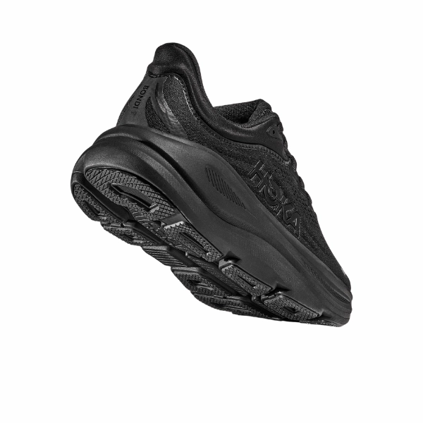 Adaptive Fit Collar Power Walk Hoka Women's Bondi 9 Wide Black