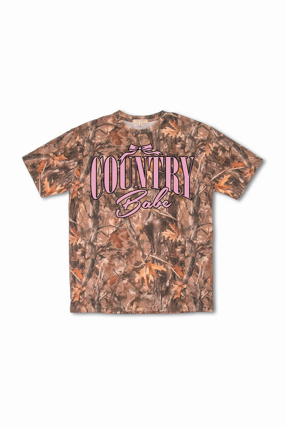 Soft Wearable Simply Southern Camo Country Babe T-Shirt for Women in Brown | SS-COUNTRYBABE-CAMO