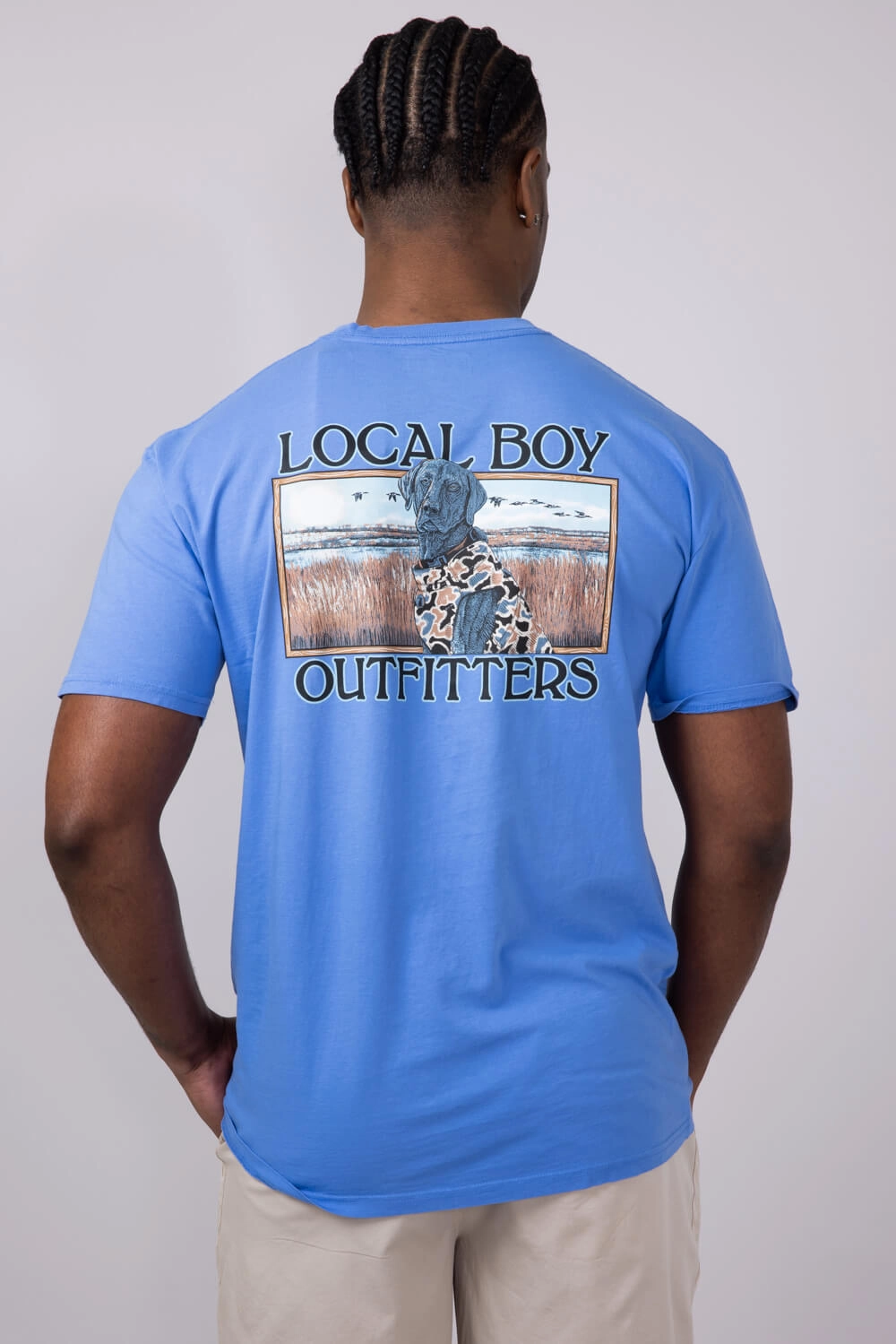 Local Boy Marsh Dog T-Shirt for Men in Marina | L1000376-MARINA High Quality Printing