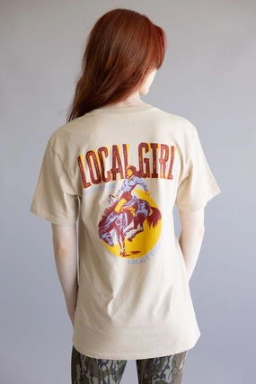 Local Girl Stay Wild T-Shirt for Women in Latte | L5100050-LAT Sustainable production