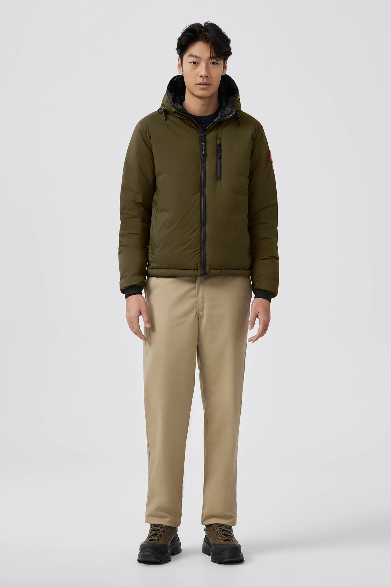 Multi Pocket Crisp Look Lodge Hoody