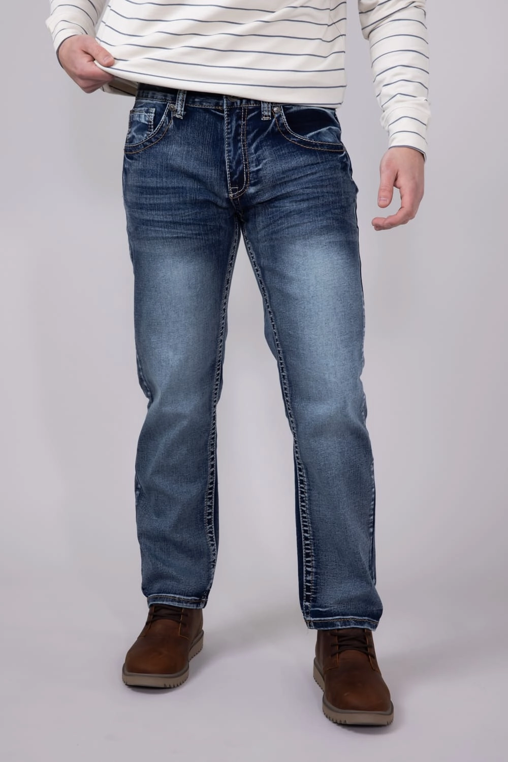 True Luck Ramsey Straight Stretch Jeans for Men | TL19150017 Timeless Choice