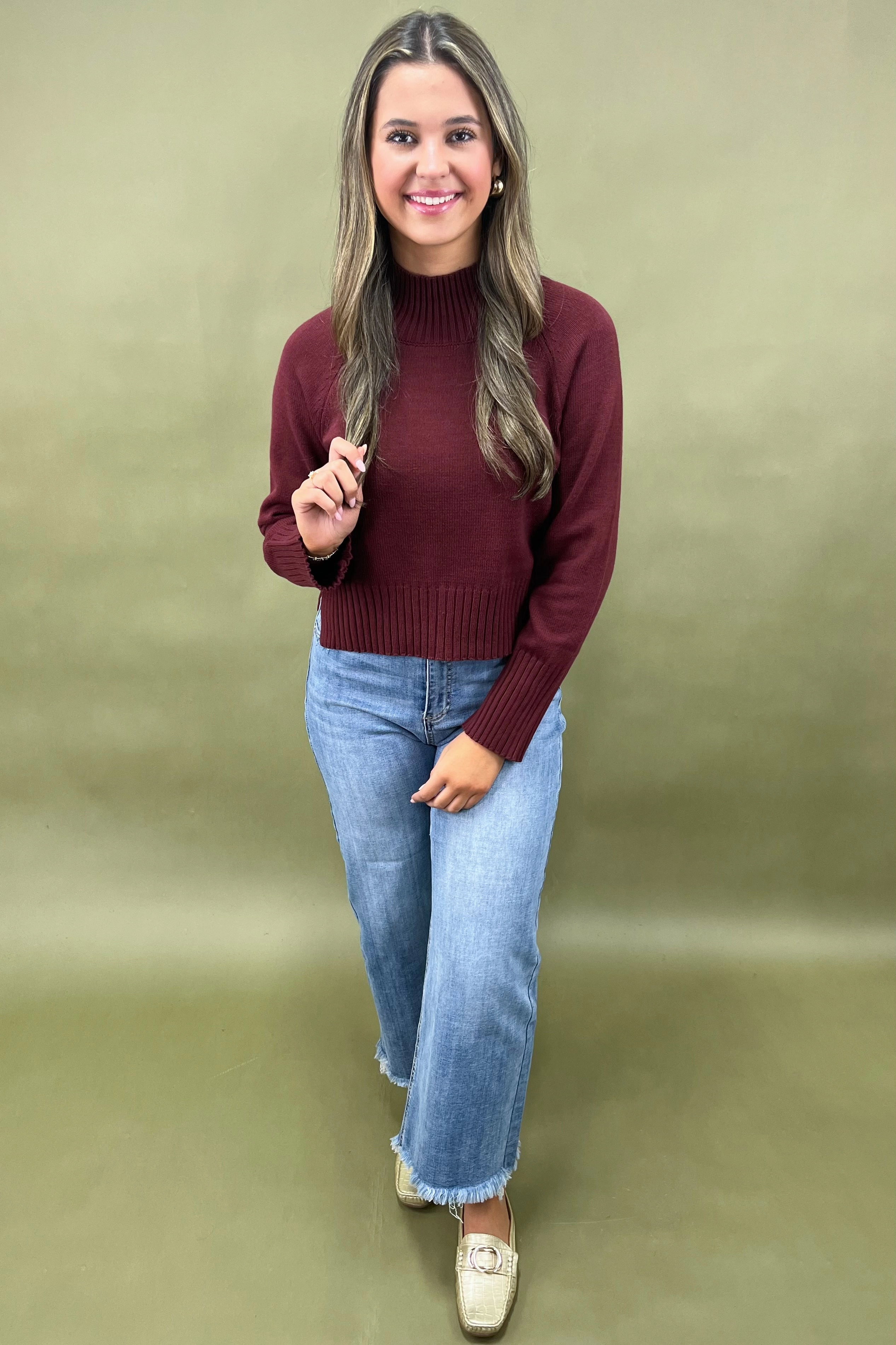 Velvet Ember Turtleneck Self Fabric Tie Closure Built In Odor Control