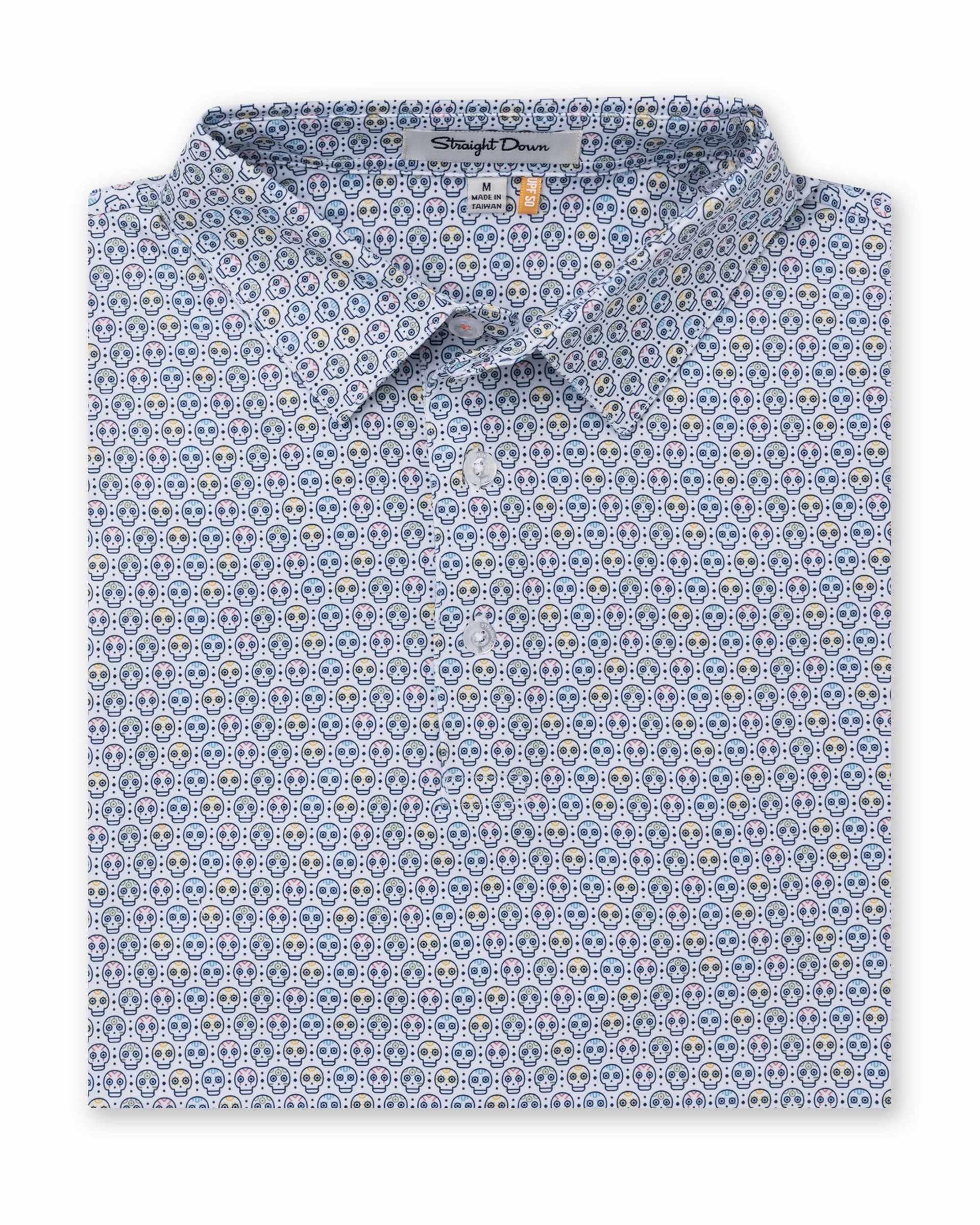 FourButton Placket Los Muertos Polo - White