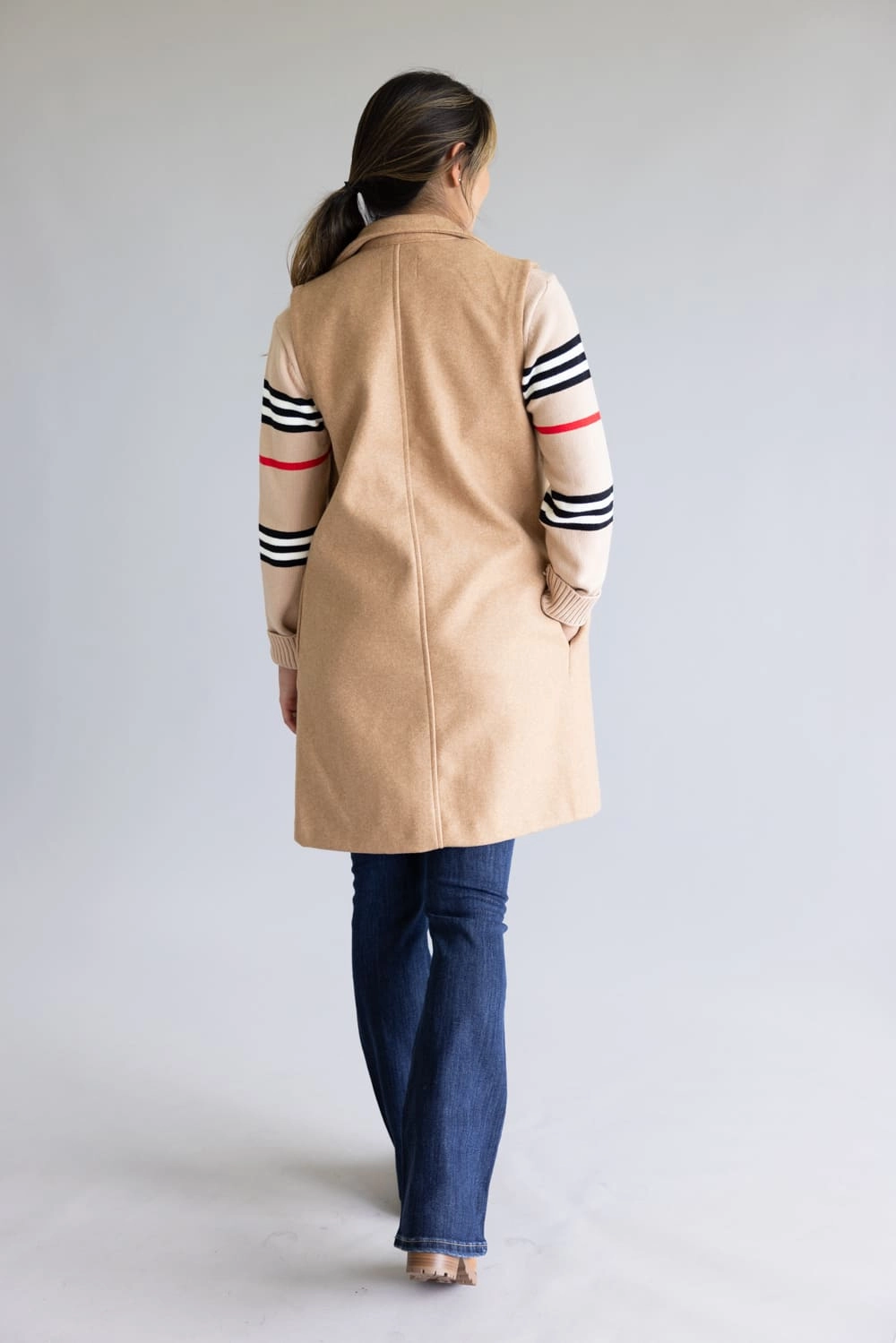 On The Go Layer Love Tree Long Line Vest for Women in Camel | 5052VY-CAMEL PunctureResistantLayer