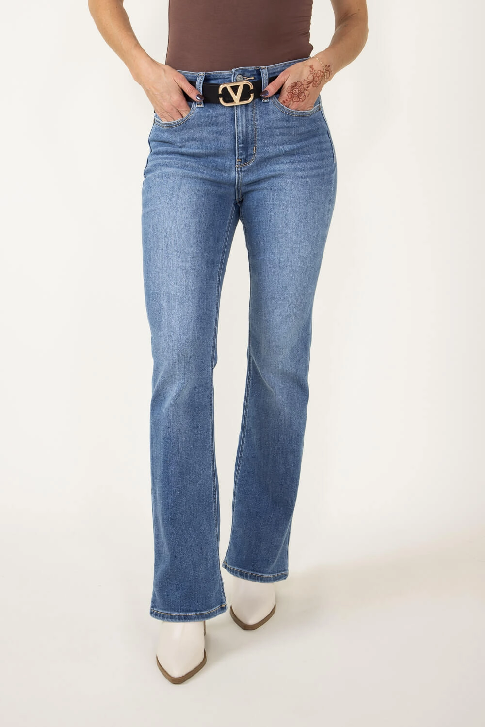 Affordable Beach Day Judy Blue High Rise Bootcut Jeans for Women | 82515REG