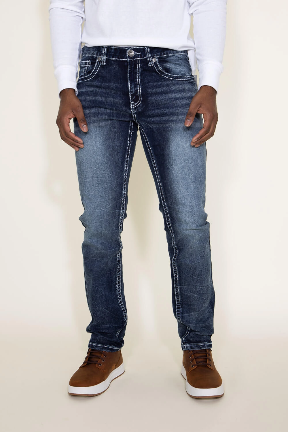 Festival Outfit Comfy All Day Wear True Luck Baker Straight Jeans for Men | TL19350401