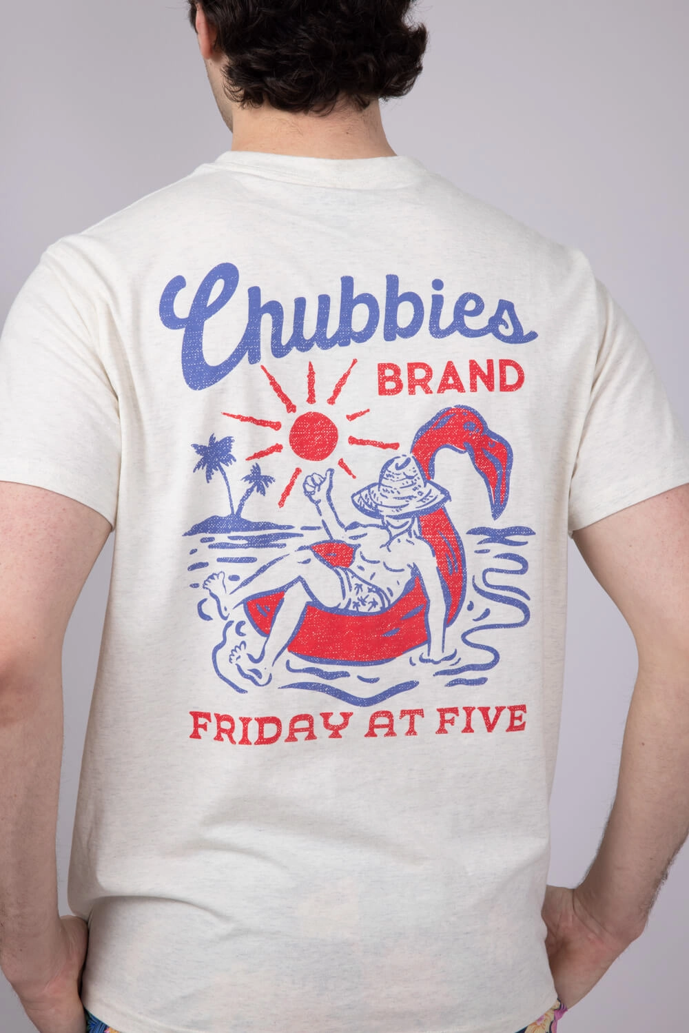 EnhancedDurabilityFinish Stain Resistant Chubbies Pass Me Another T-Shirt for Men in Off White | 502251-08