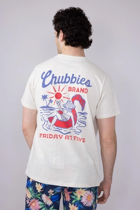 Chubbies Pass Me Another T-Shirt for Men in Off White | 502251-08 Premium Cotton Modern Design