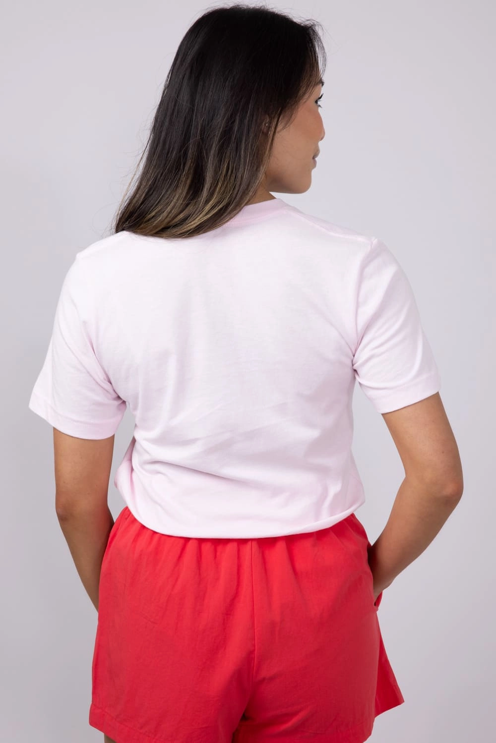 Everyday Wearable Comfort Fit Design Mama Cherry Graphic T-Shirt for Women in Pink | 70034X-TS-PINK