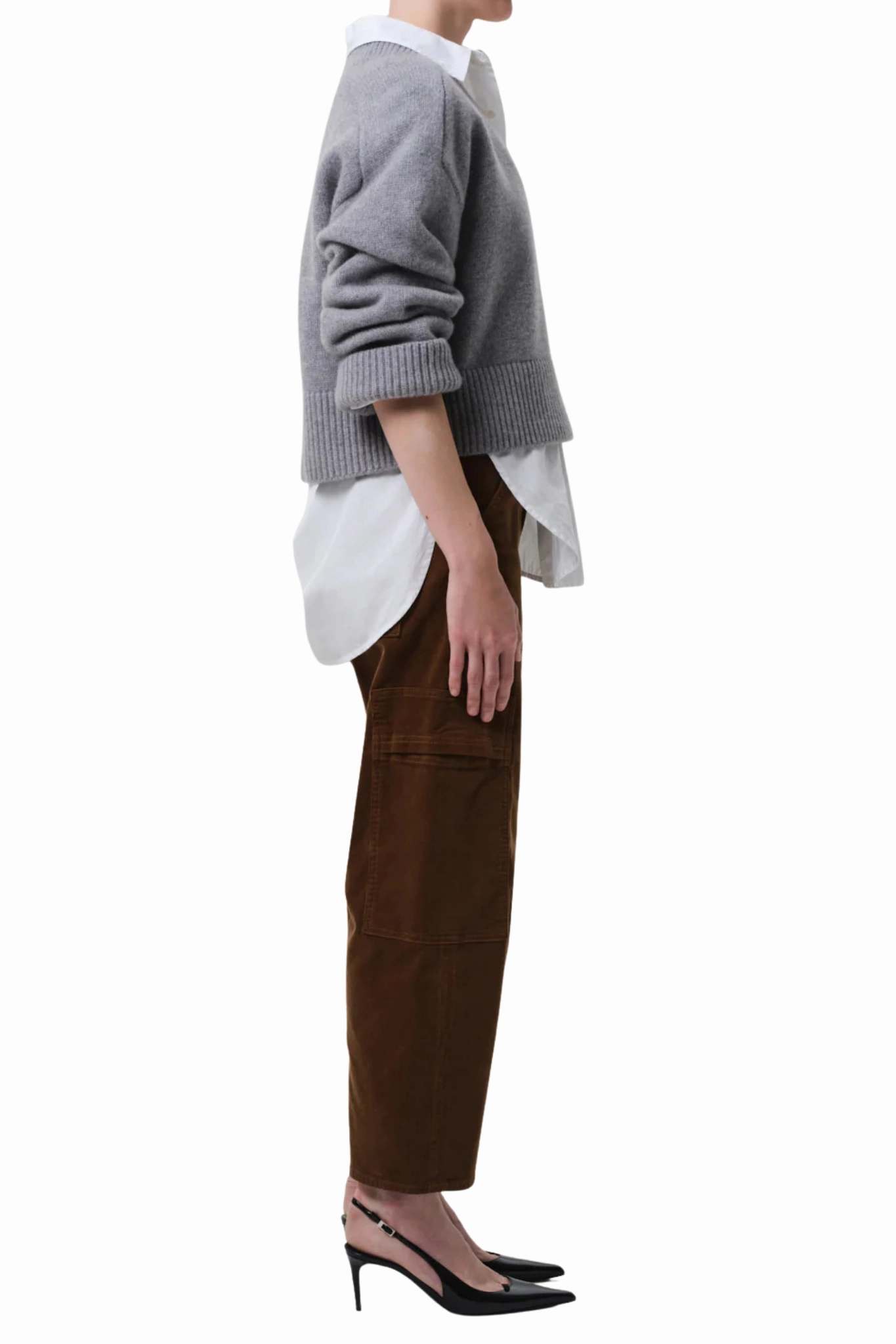 Comfort Flex Street Active Marcelle Cargo in Manuka Corduroy