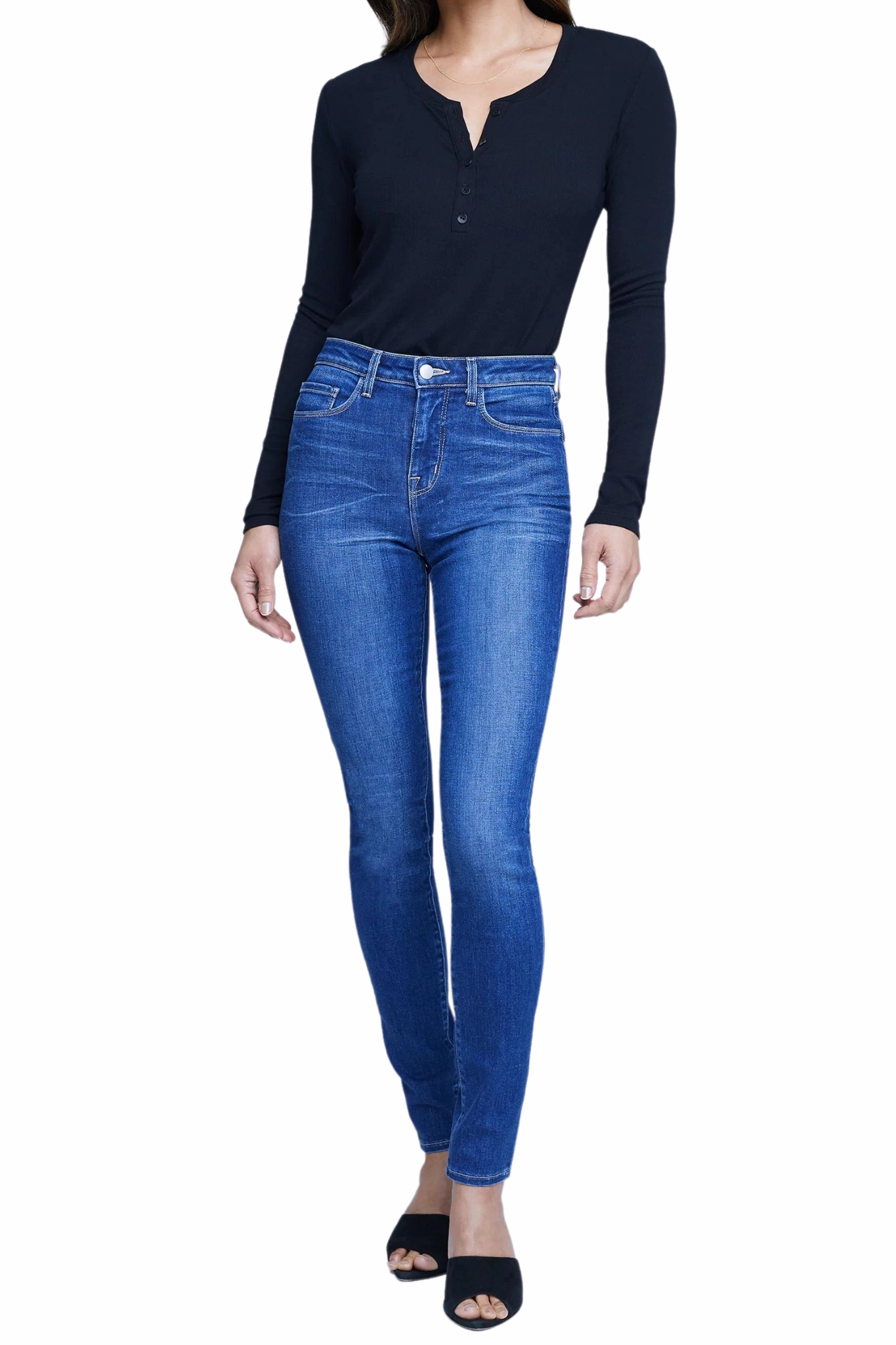 Weekend Style Casual Parent Style All-day Comfort Marguerite High Rise Skinny in Colton