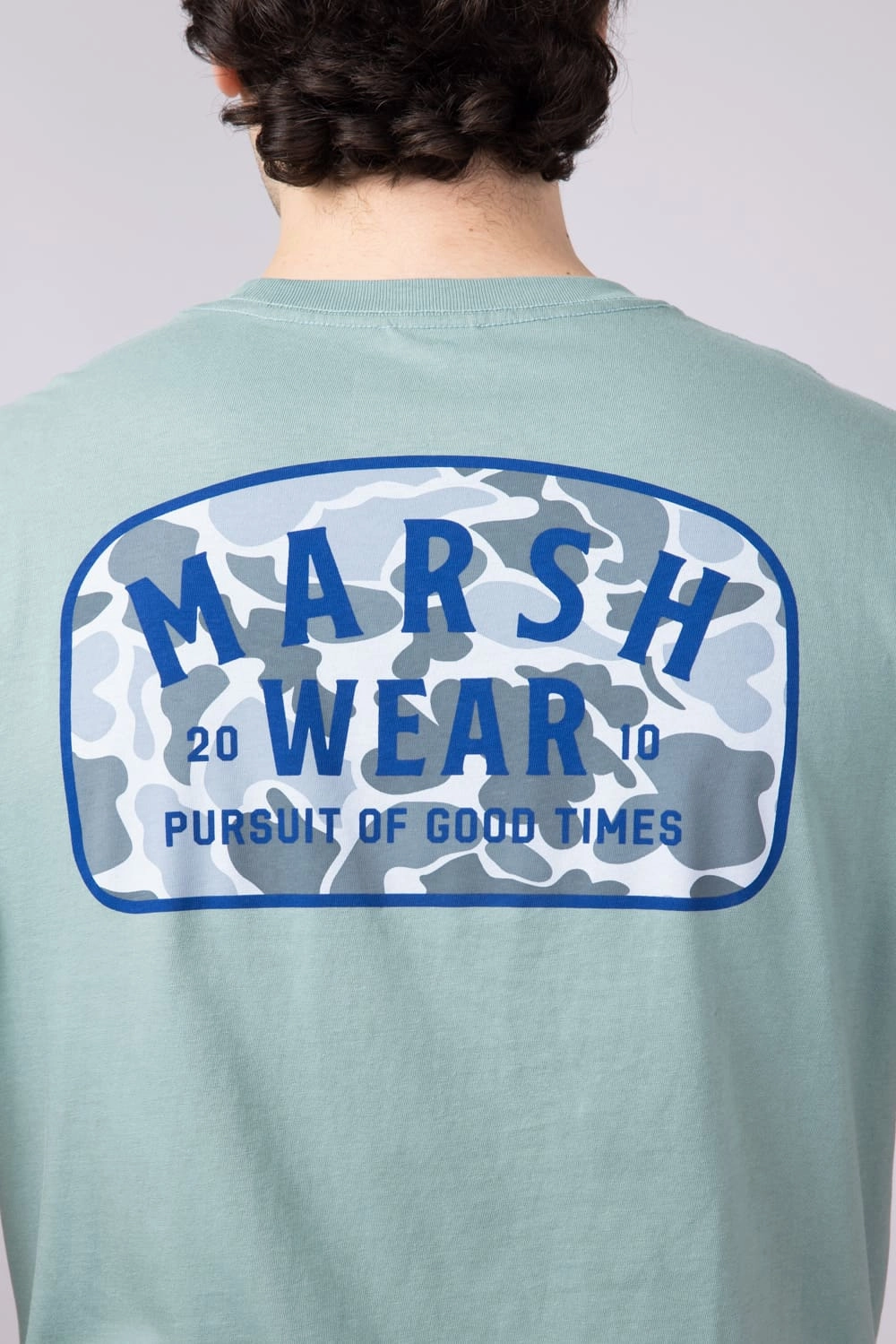 Marsh Wear Alton Camo T-Shirt for Men in Trellis | MWT1068-TRL-GREEN Stylish Look Casual Fit
