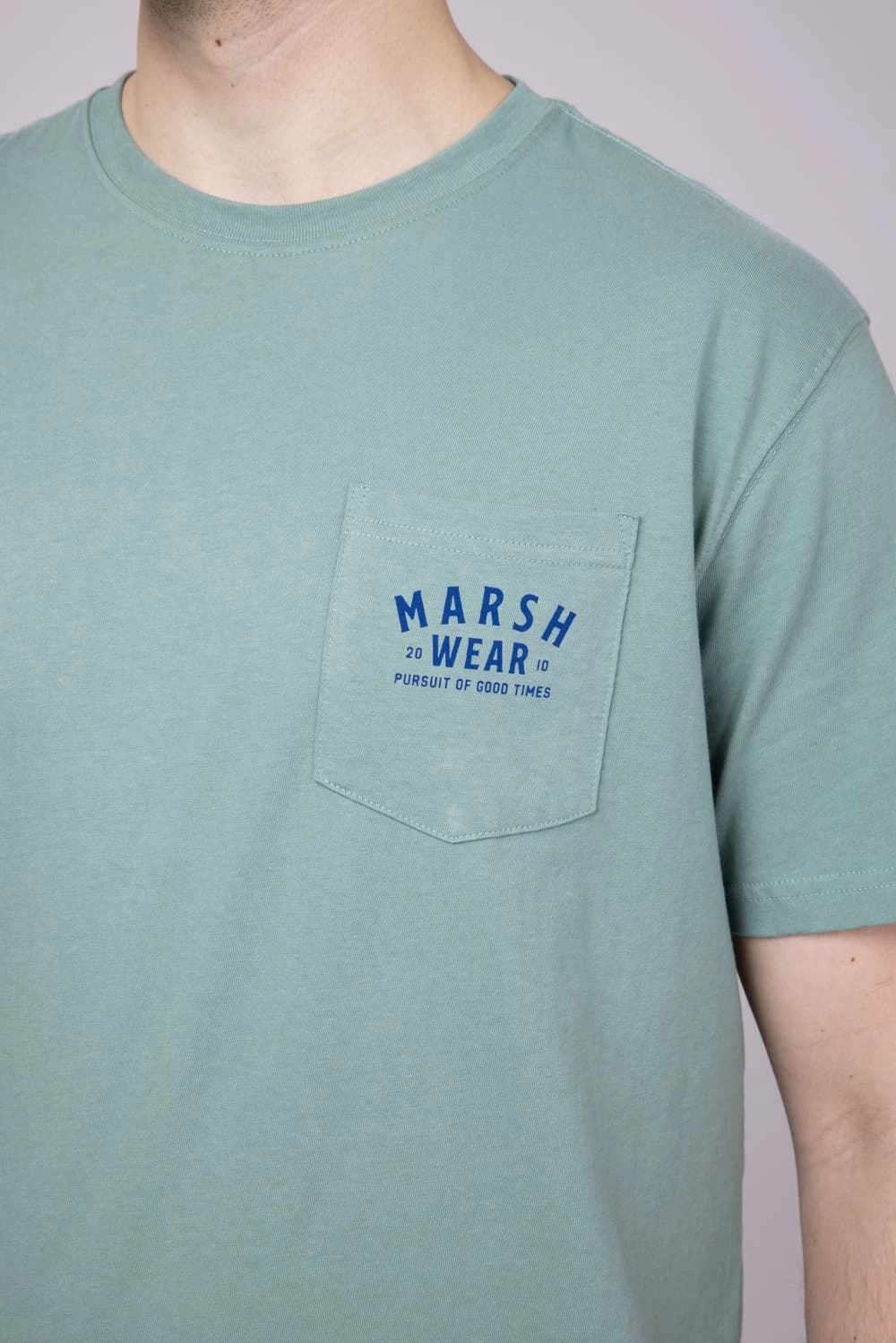 Airflow Mesh Panels Marsh Wear Alton Camo T-Shirt for Men in Trellis | MWT1068-TRL-GREEN